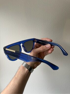 Burberry 4416U Sunglasses Women’s Luxury Sunglasses, Blue, Made in Italy